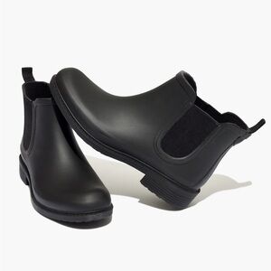 Black Madewell Ankle Rain Boots